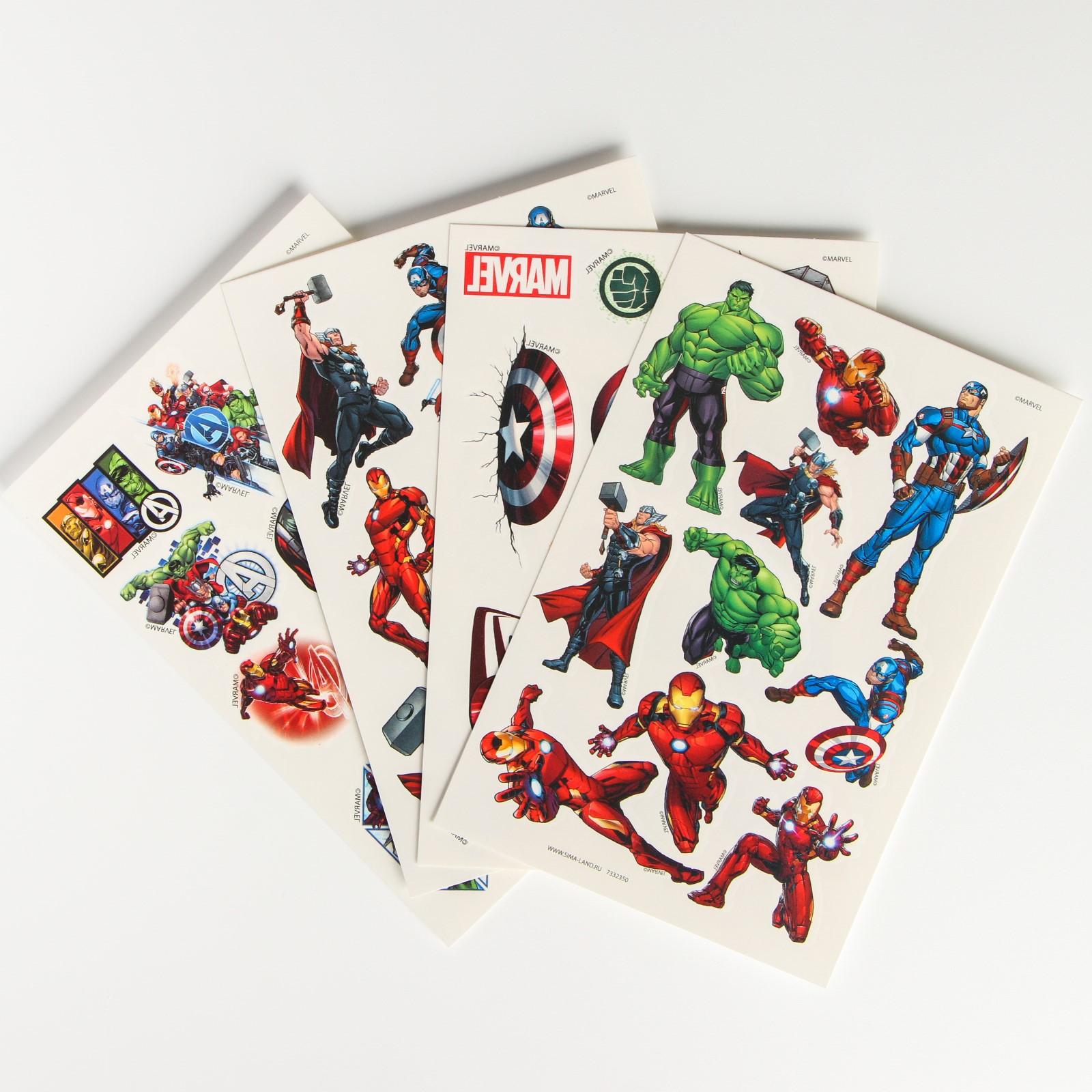 Наклейки Marvel Мстители 50 шт. - фото 2