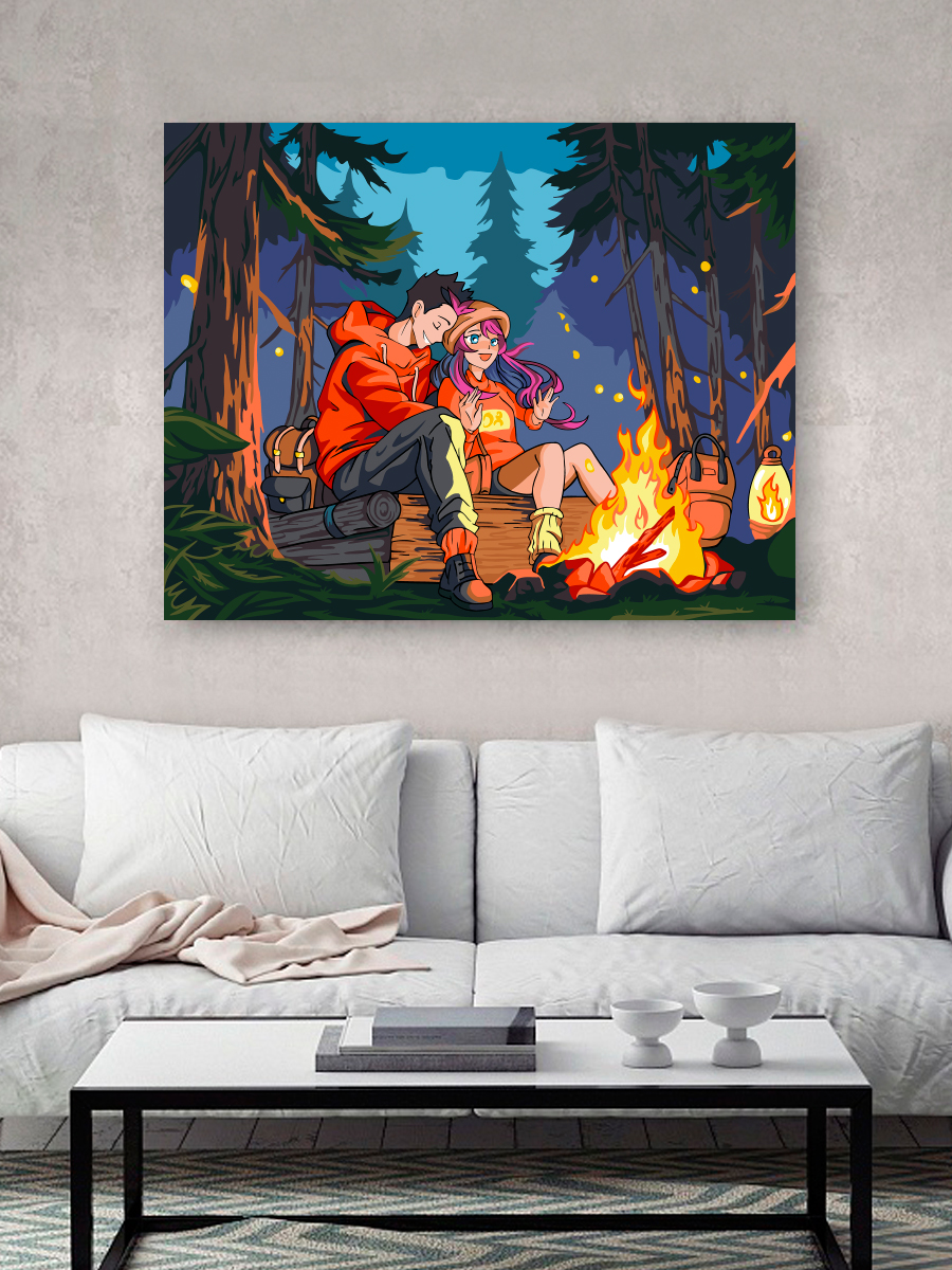Картина по номерам Hobby Paint У костра в ассортименте - фото 3