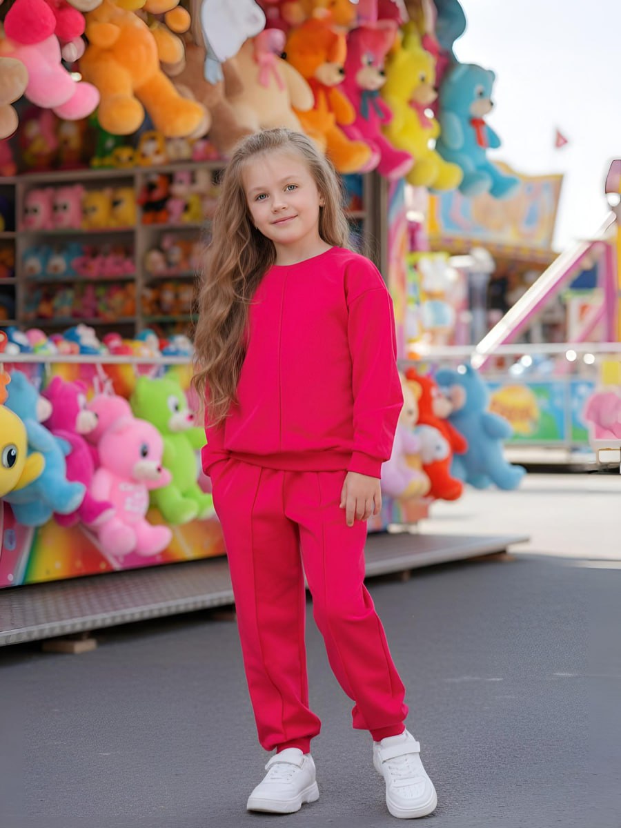 Костюм спортивный VEDDI 2260/6041фп-2024-фуксия - фото 8