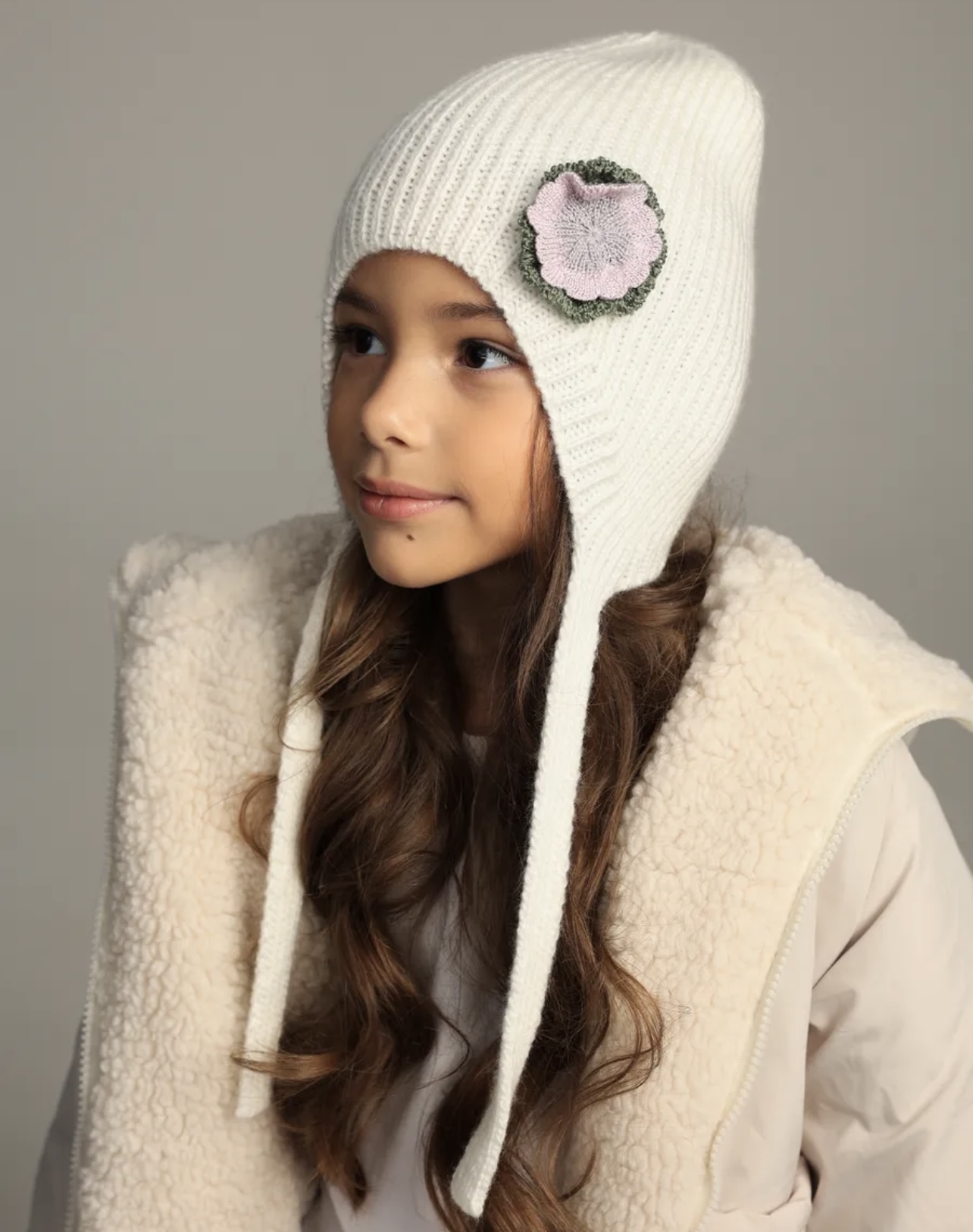 Шапка BRIOLLINI Чепчик детский Sweet terry, цвет молочный, размер 50-54 - фото 2