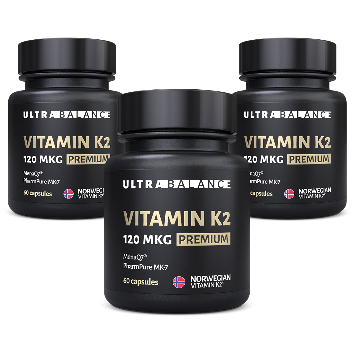 Витамин моно К2 МК-7 комплекс UltraBalance бад менахинон 7 120 mcg Premium 180 капсул - фото 1