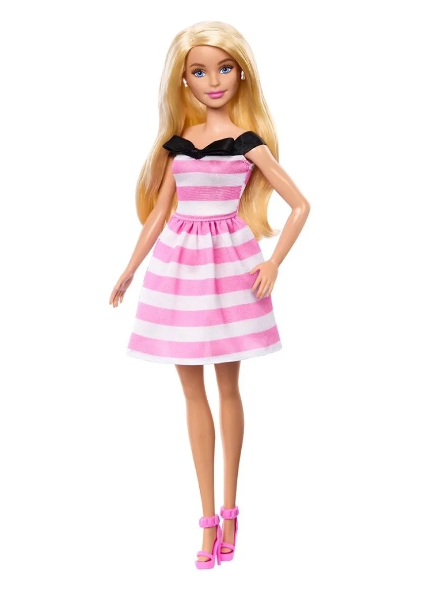 Кукла модельная Barbie 65th Anniversary Барби в винтажном наряде высота 29 см HTH66 - фото 6