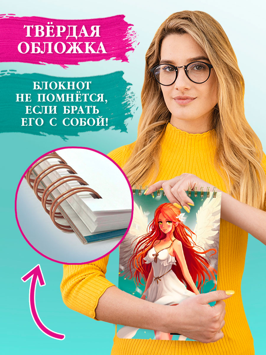 Блокнот-скетчбук Проф-Пресс Myart. На гребне А4 Аниме. Ангел грез - фото 4