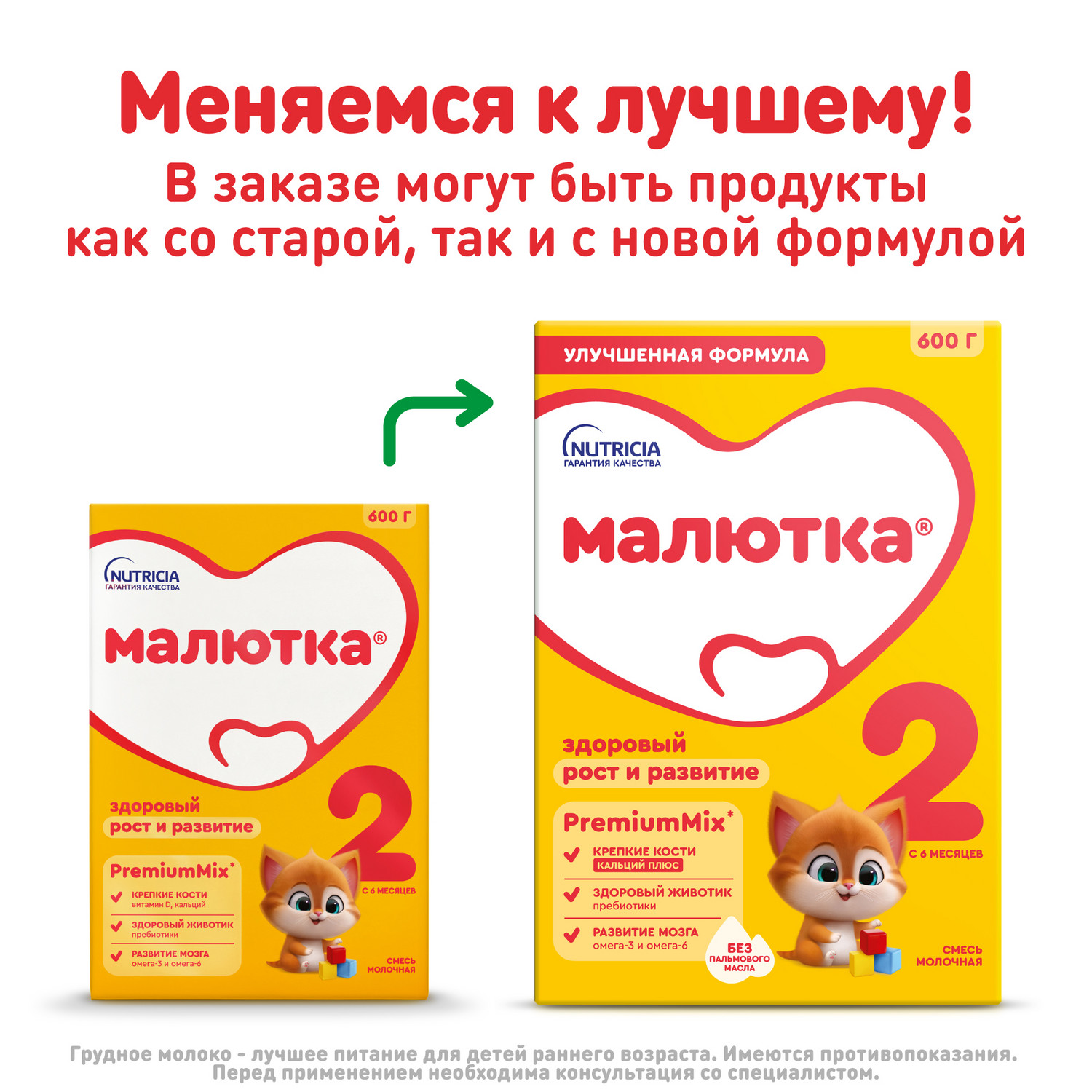 Смесь молочная Малютка 2 сухая 600г с 6 месяцев - фото 2