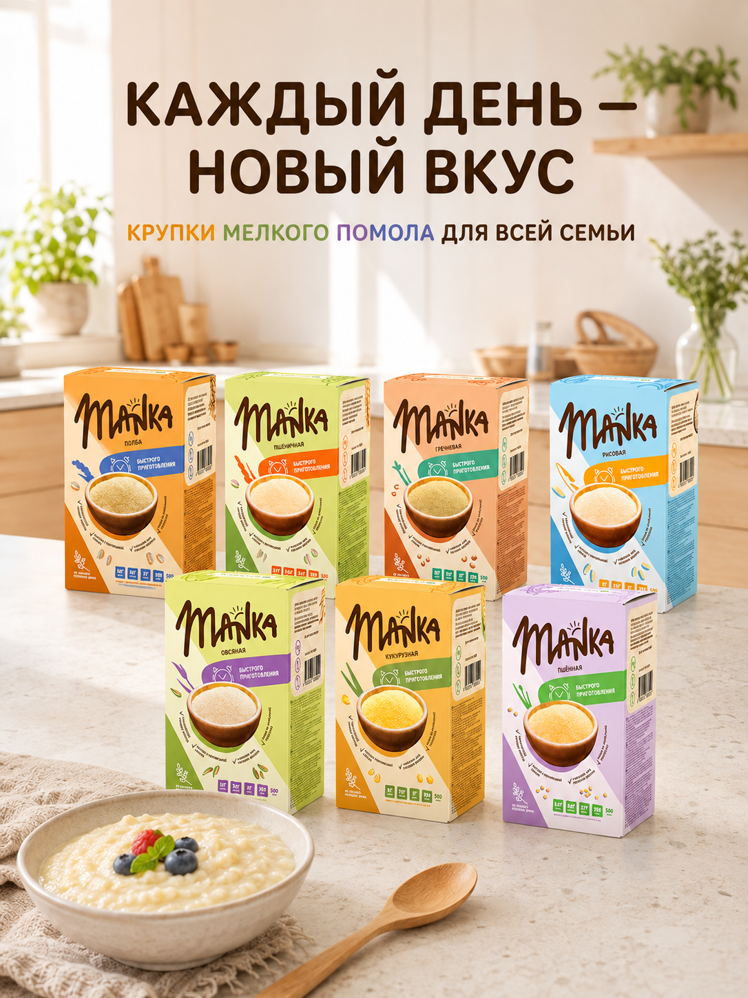 Каша Оргтиум гречневая MANKA 500г - фото 7