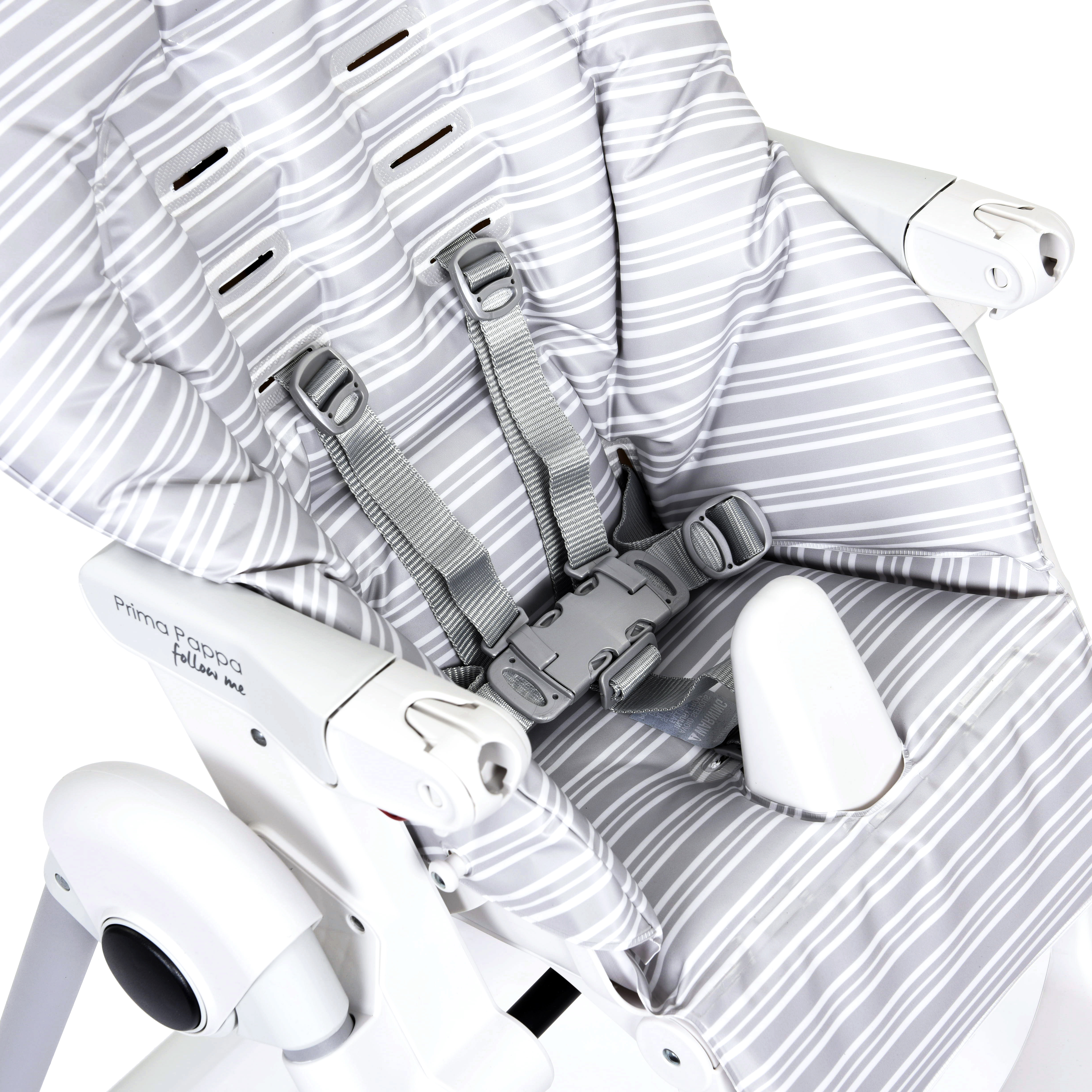 Стульчик для кормления Peg-Perego Prima Pappa Follow Me серый - фото 9