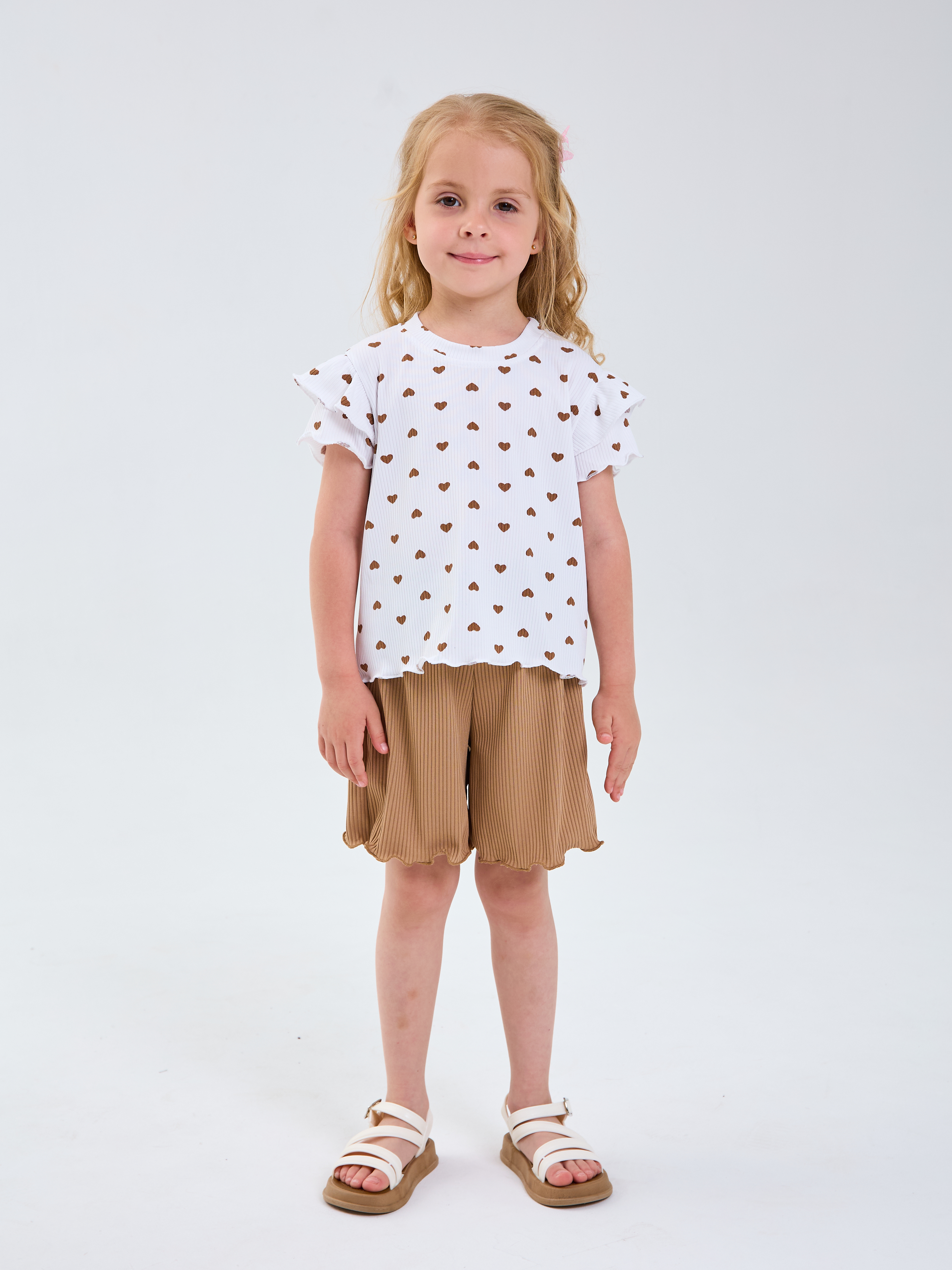 Футболка и шорты Mil Art kids 1902201549SUIT-SHORTS-LAPSHA-BRAUN - фото 2