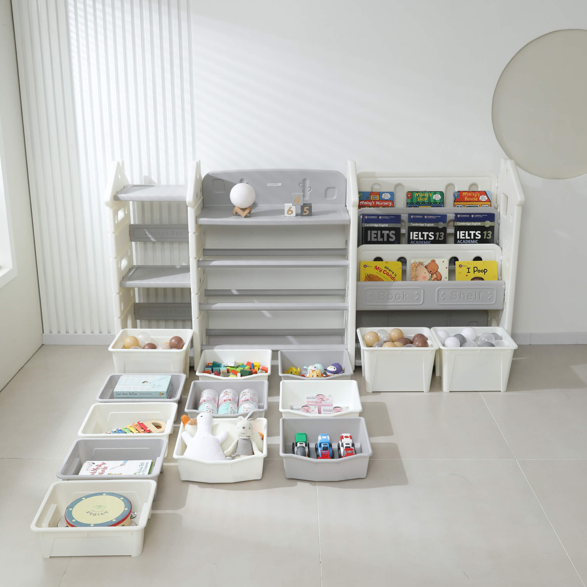 Стеллаж для игрушек и книг UNIX Kids Замок/Сastle - фото 27