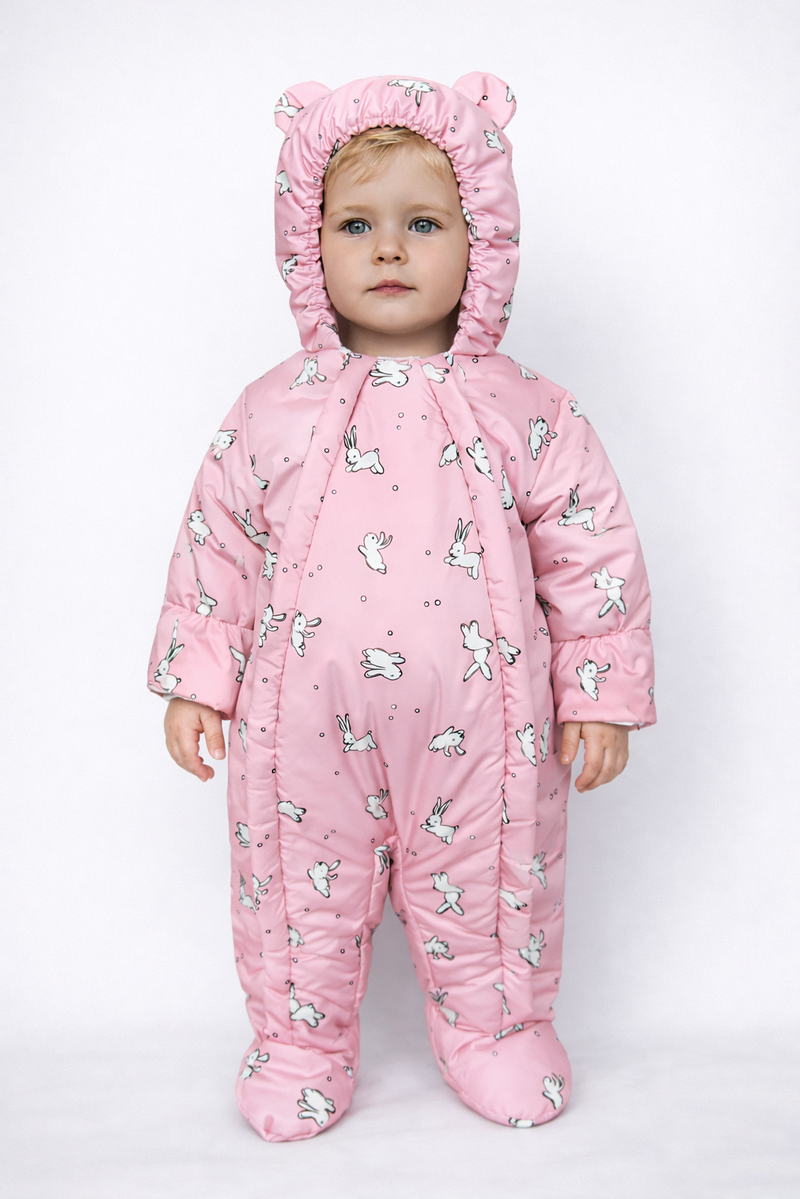 Комбинезон Rusland 84-23зайка/розовый - фото 1