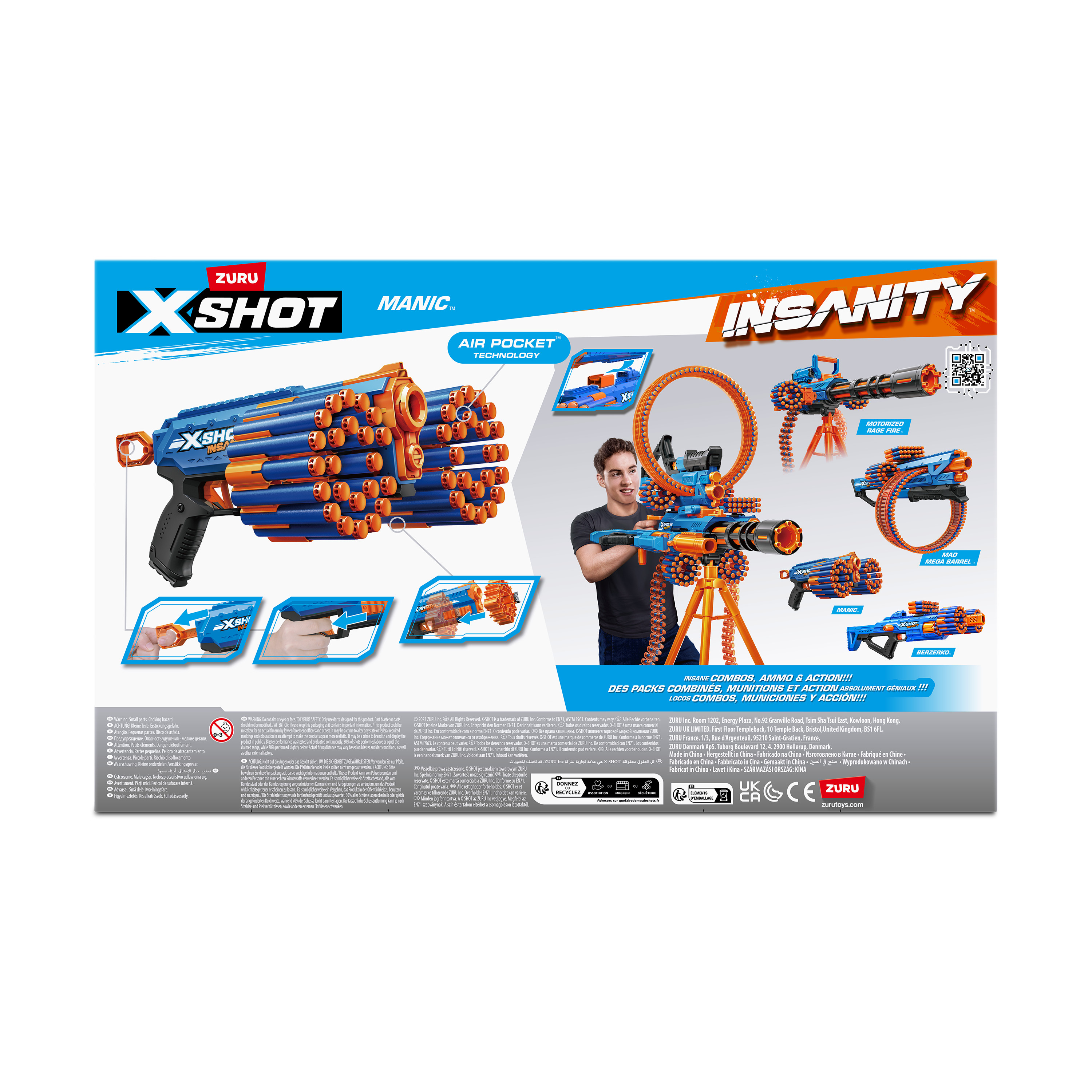 Бластер Zuru XSHOT  Insanity Manic - фото 15