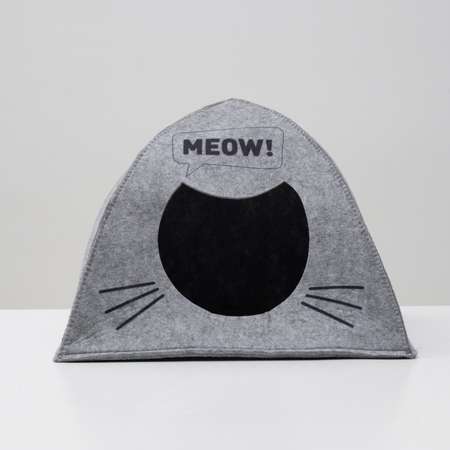 Домик для животных Sima-Land из войлока «Палатка MEOW» 38 х 28 х 38 см
