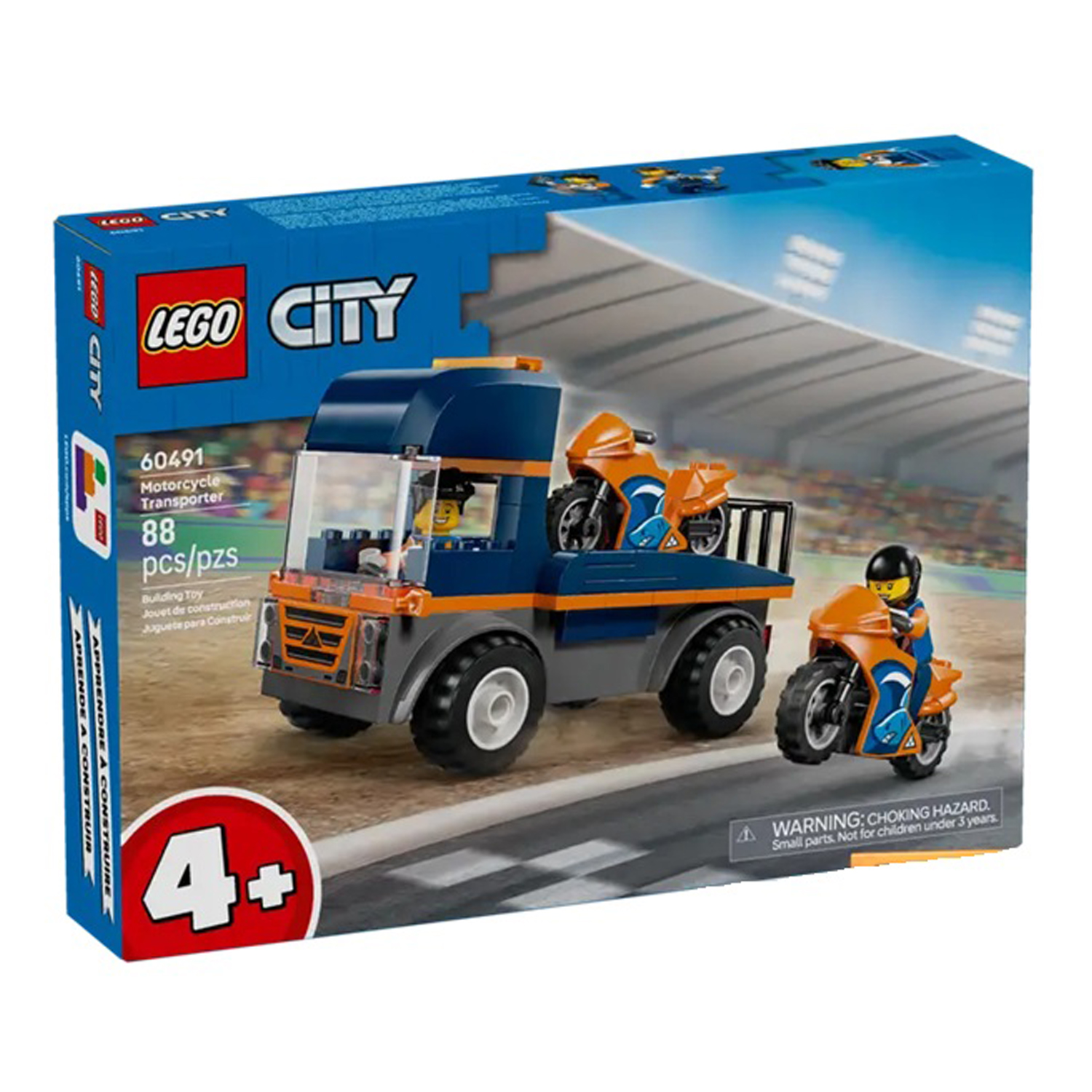 Конструктор LEGO City Транспортер для мотоциклов 88 дет. - фото 2
