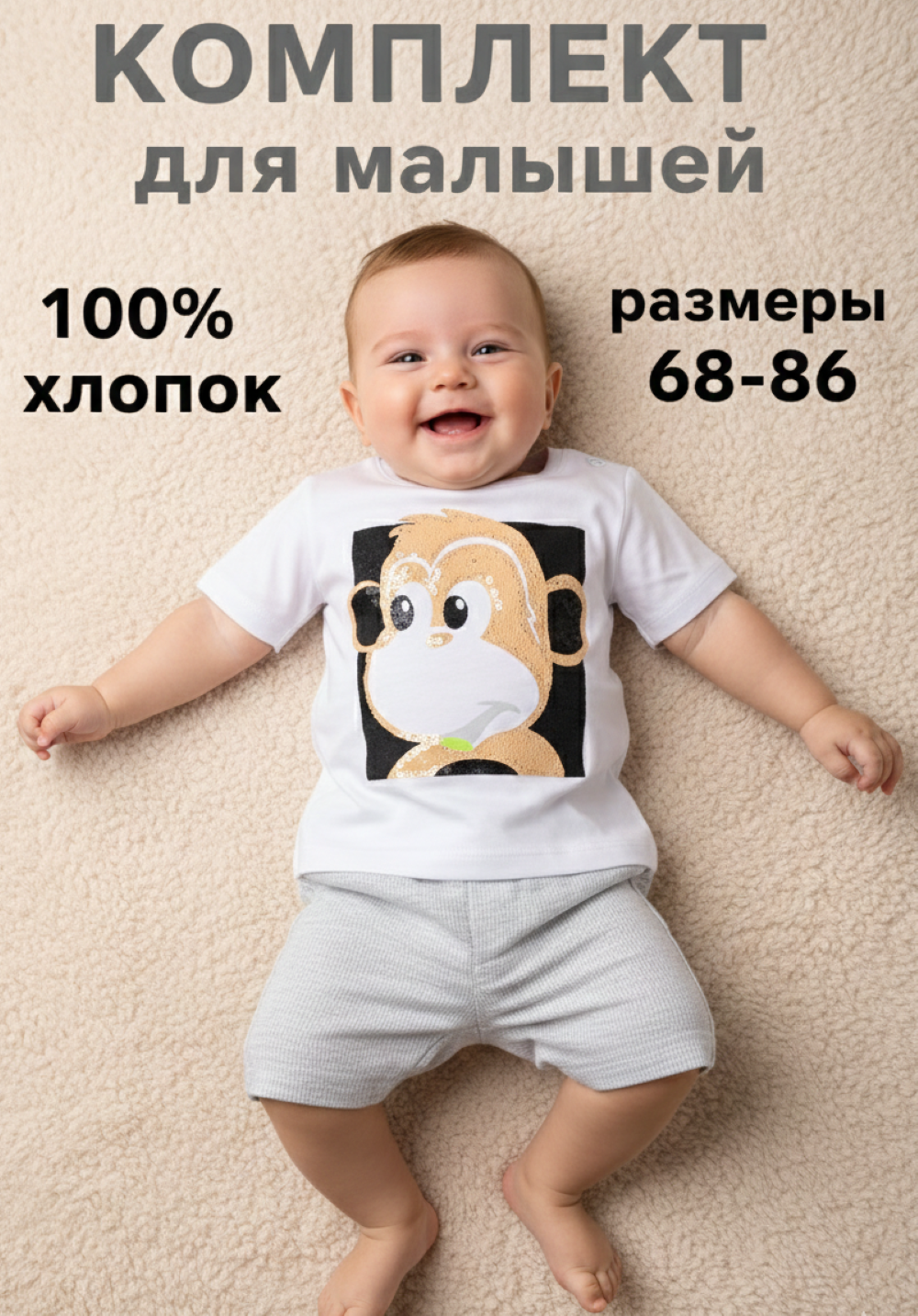 Футболка и шорты Deiko Baby D1184 - фото 2