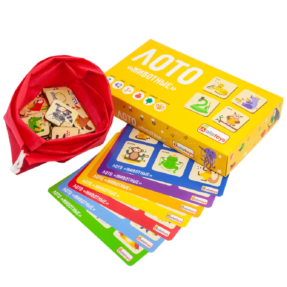 Настольная игра Alatoys Лото Животные в ассортименте - фото 10