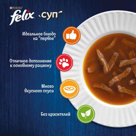 Корм для кошек Felix 48г с ягненком сочные ломтики