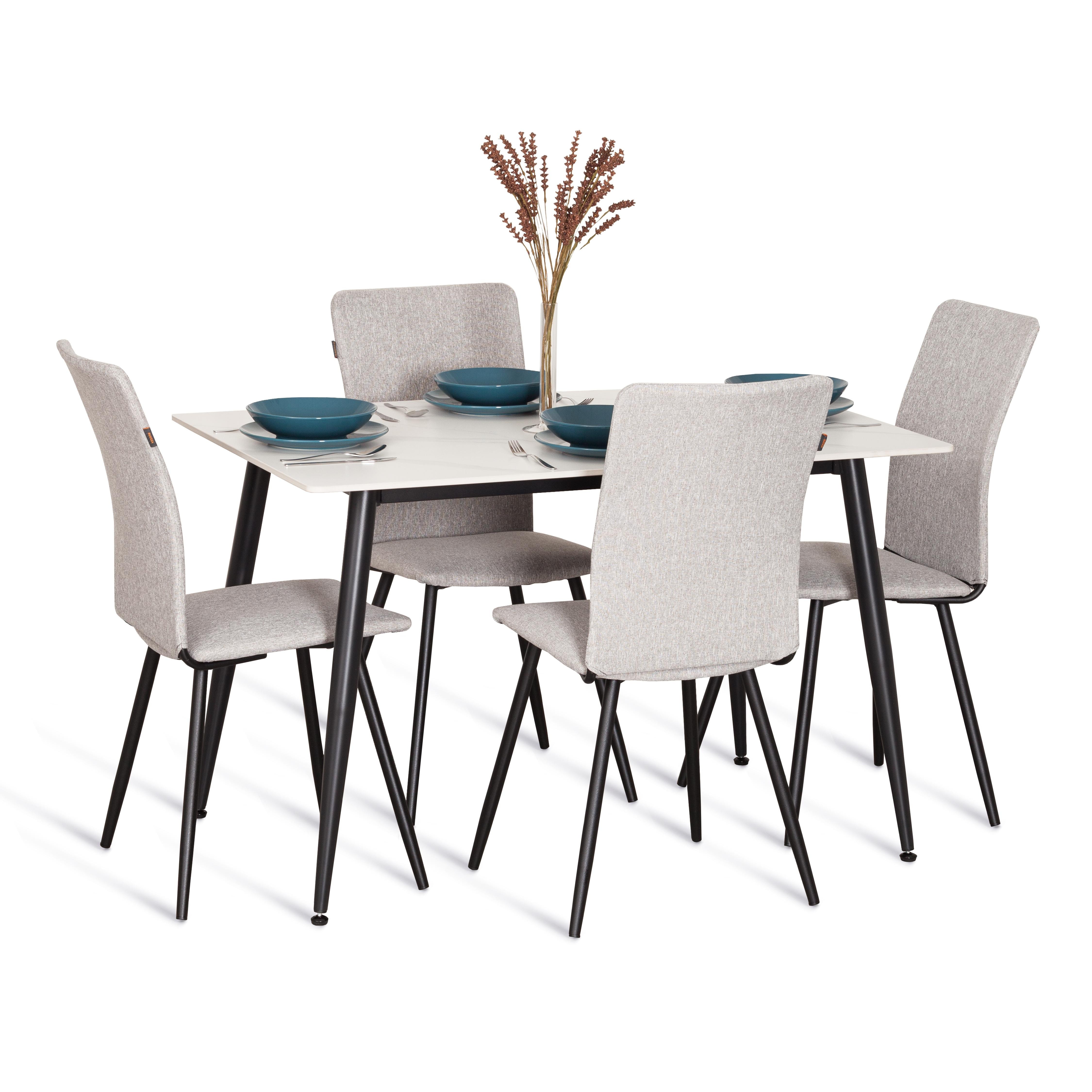 Стул TETCHAIR La Rousse рогожка, серый 2 шт. - фото 11