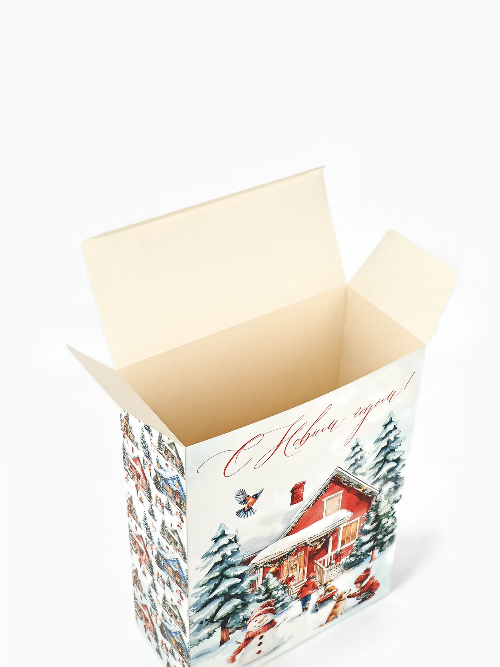 Коробка складная Дарите Счастье "Новогодняя акварель", 22 х 30 х 10 см - фото 7