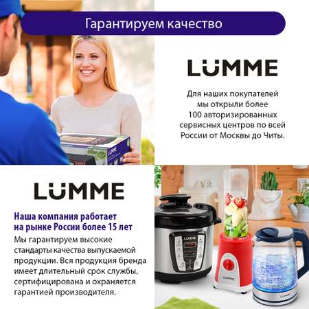 Электрочайник LUMME LU-160 стеклянный/серый янтарь