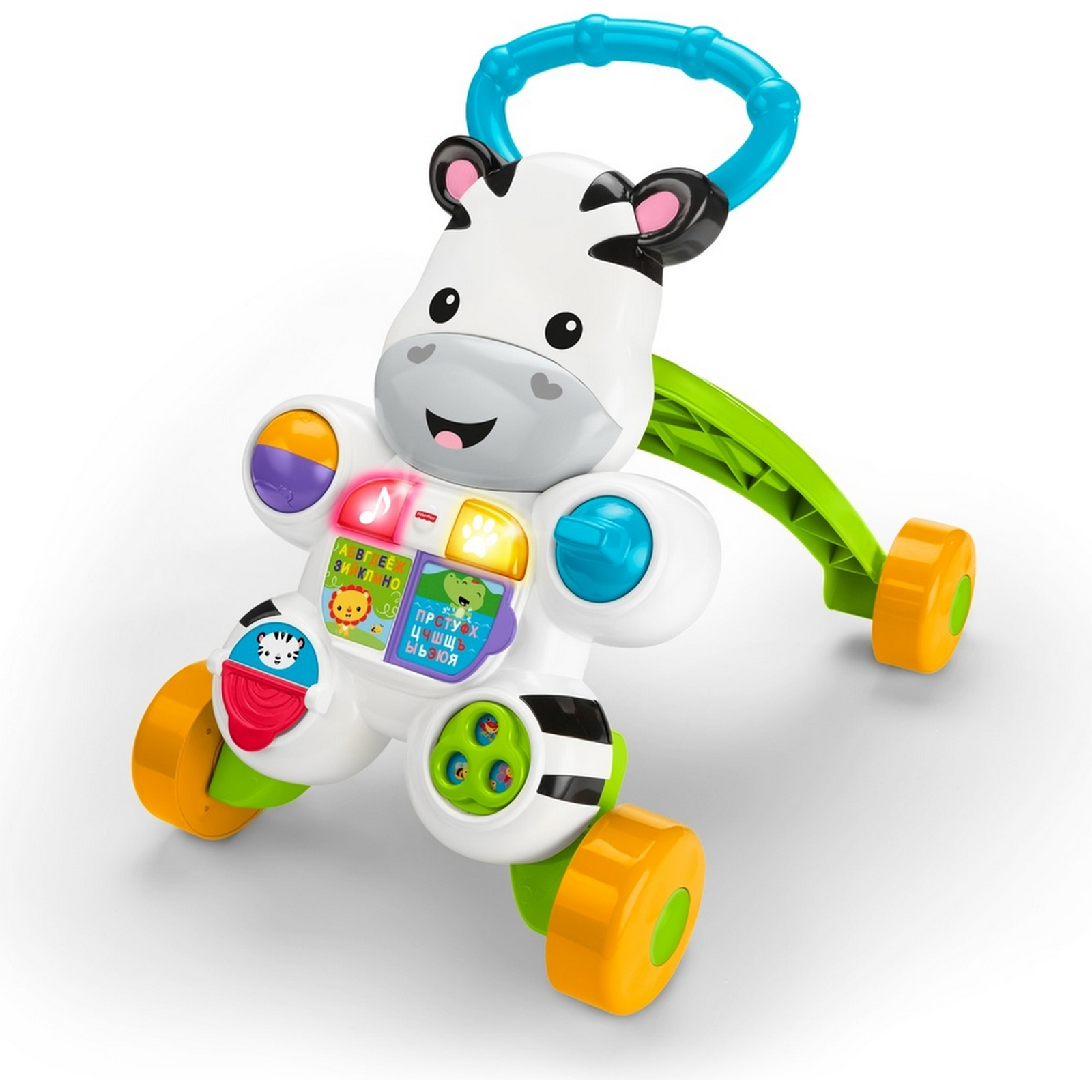 Ходунки Fisher Price Зебра с ручкой - фото 9