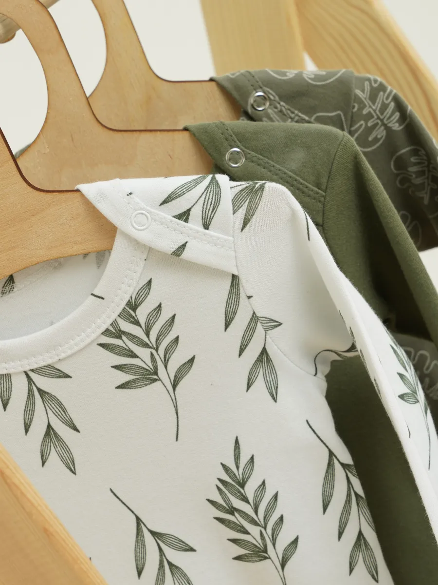 Боди 3 шт Супер Пупс нбр/3пр/боди/SK20хакилисточкиветочки - фото 12