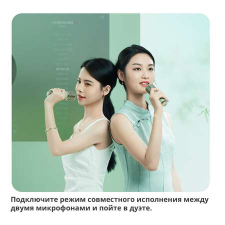 Беспроводная колонка DIVOOM портативная с двумя микрофонами SongBird-HQ зеленая