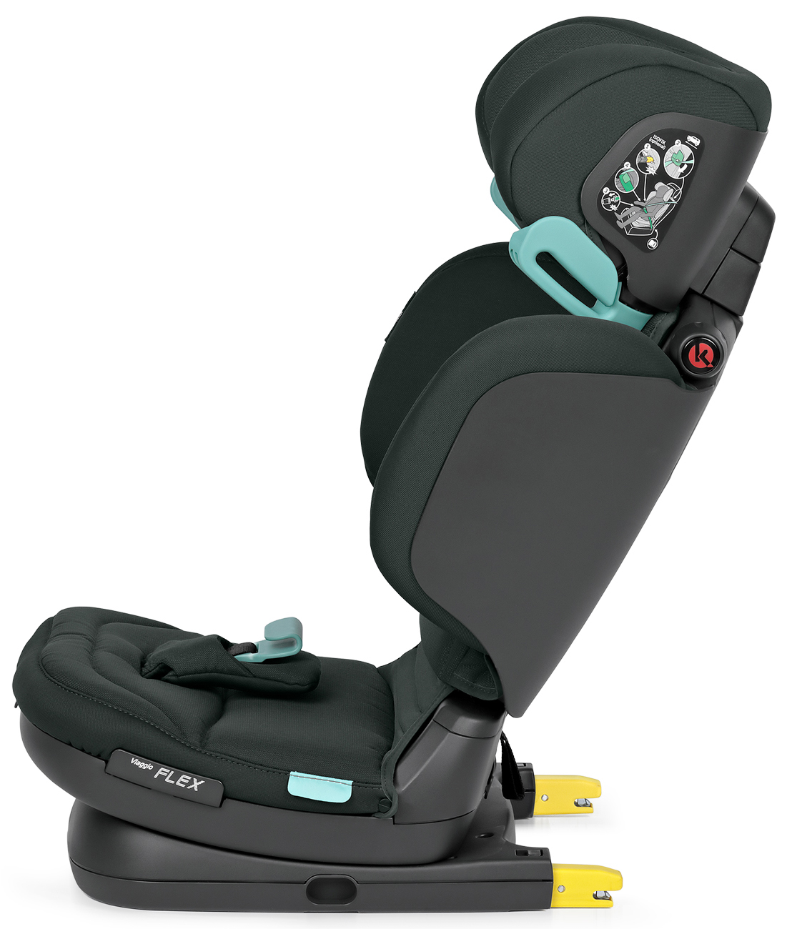 Автокресло Peg-Perego Flex Isofix 2/3 (15-36 кг) зеленый - фото 5