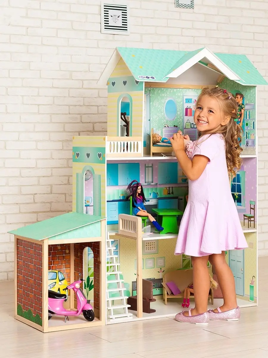 Домик для кукол PAREMO 118 см с мебелью PD318-13 - фото 5