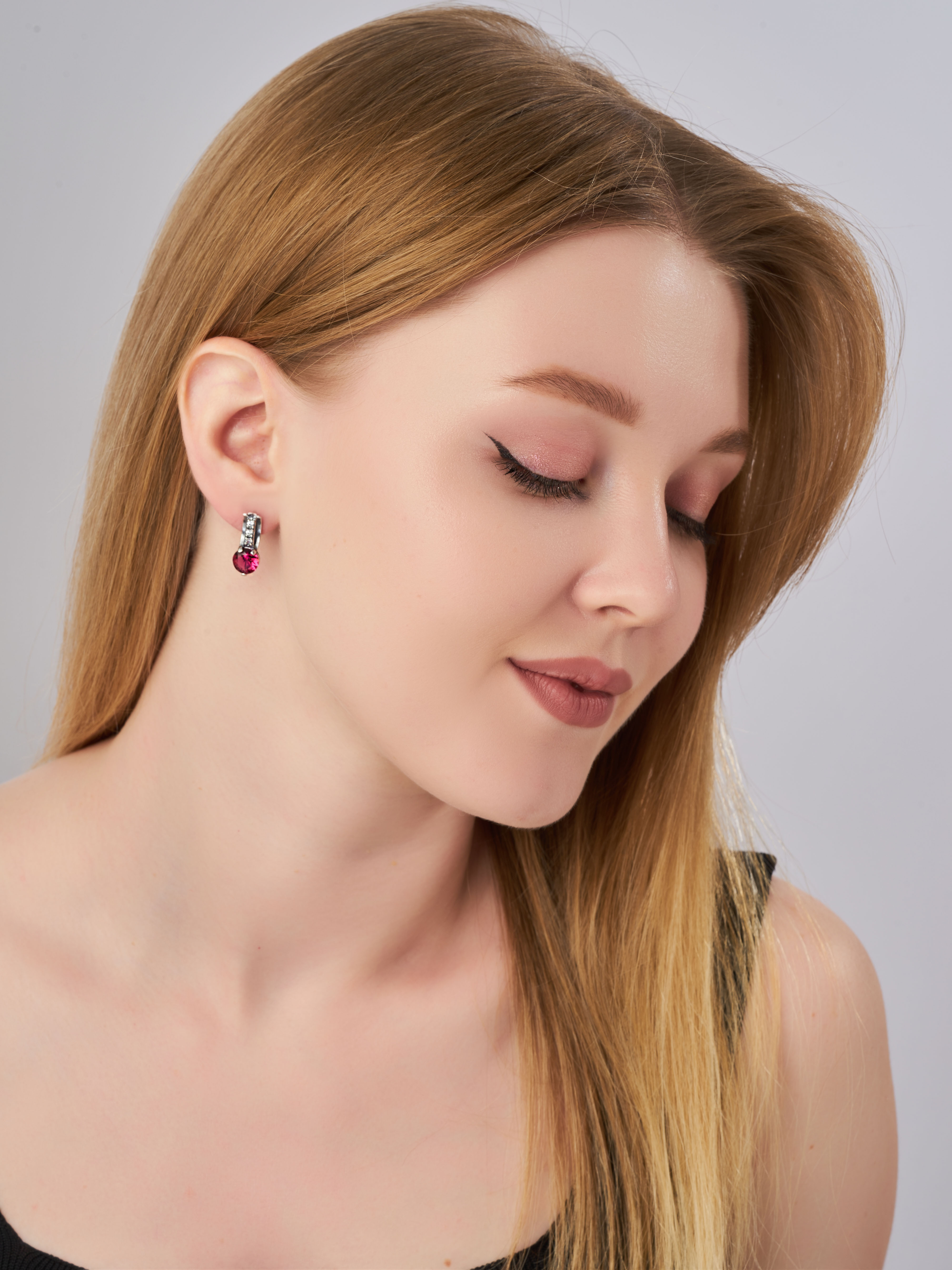 Серьги Shine and Beauty 80165-319-с-турмалин - фото 2