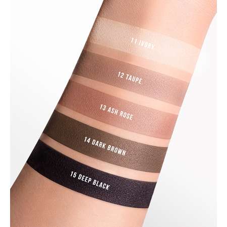 Тени для век матовые Luxvisage Color Matt Тон 14 Dark Brown 16г