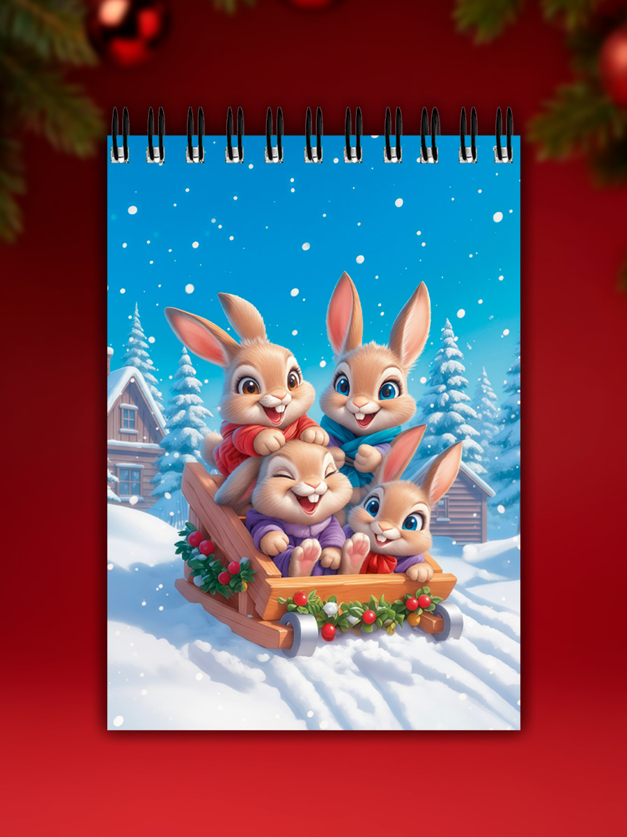 Блокнот Prof-Press Новогодние зверушки 32 лист. - фото 9