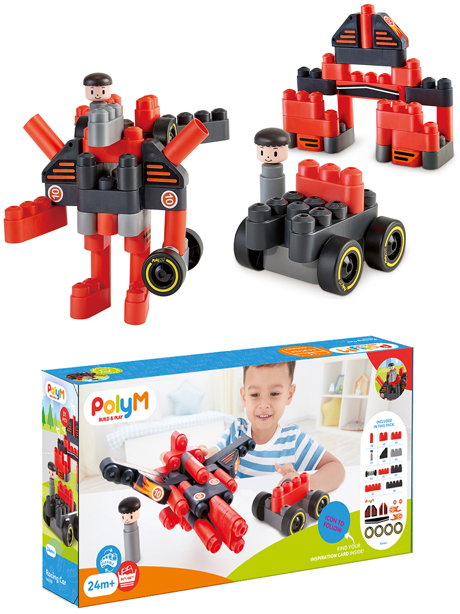 Конструктор Hape Гоночный автомобиль 31 дет. - фото 4