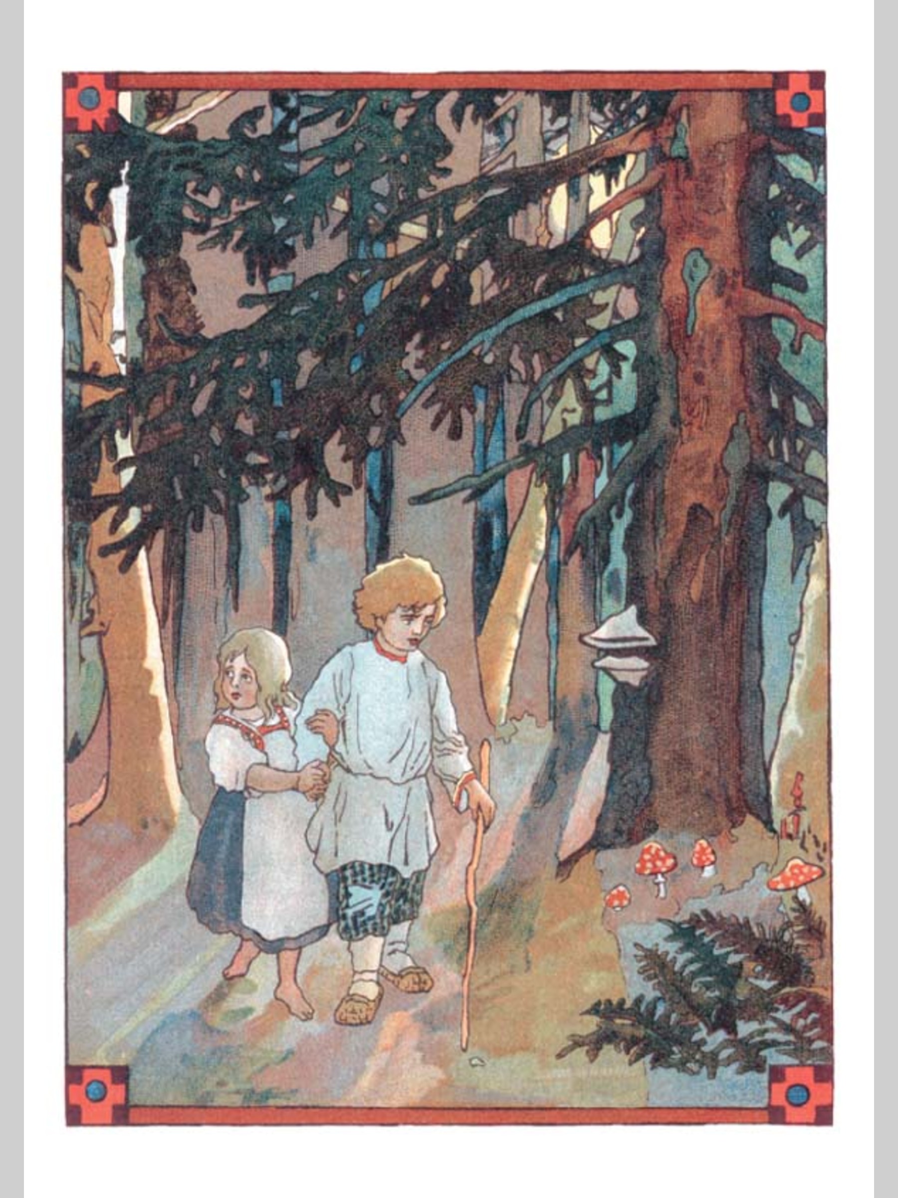 Набор открыток Белый город Эрнст Лисснер Иллюстрации к русским сказкам - фото 2