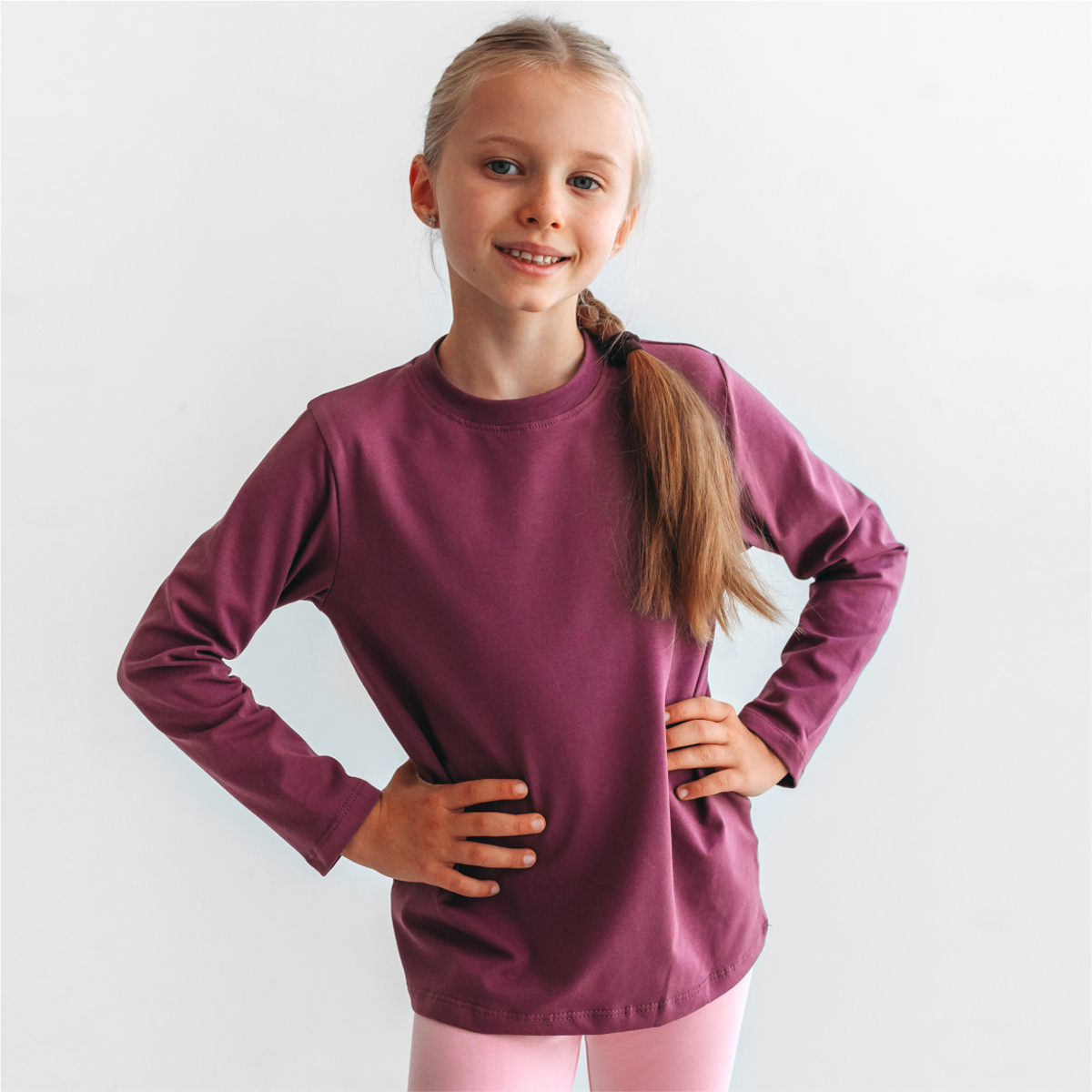 Лонгслив BeeBoo long_rasp_DM_dark lilov - фото 1