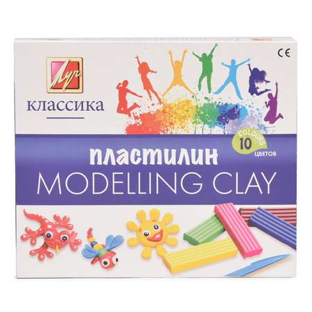 Пластилин Луч 10 цв.