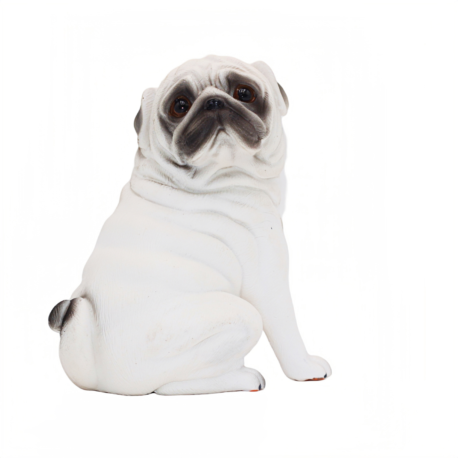 Фигурка Детское Время Белый Мопс (собака, сидит) - фото 1