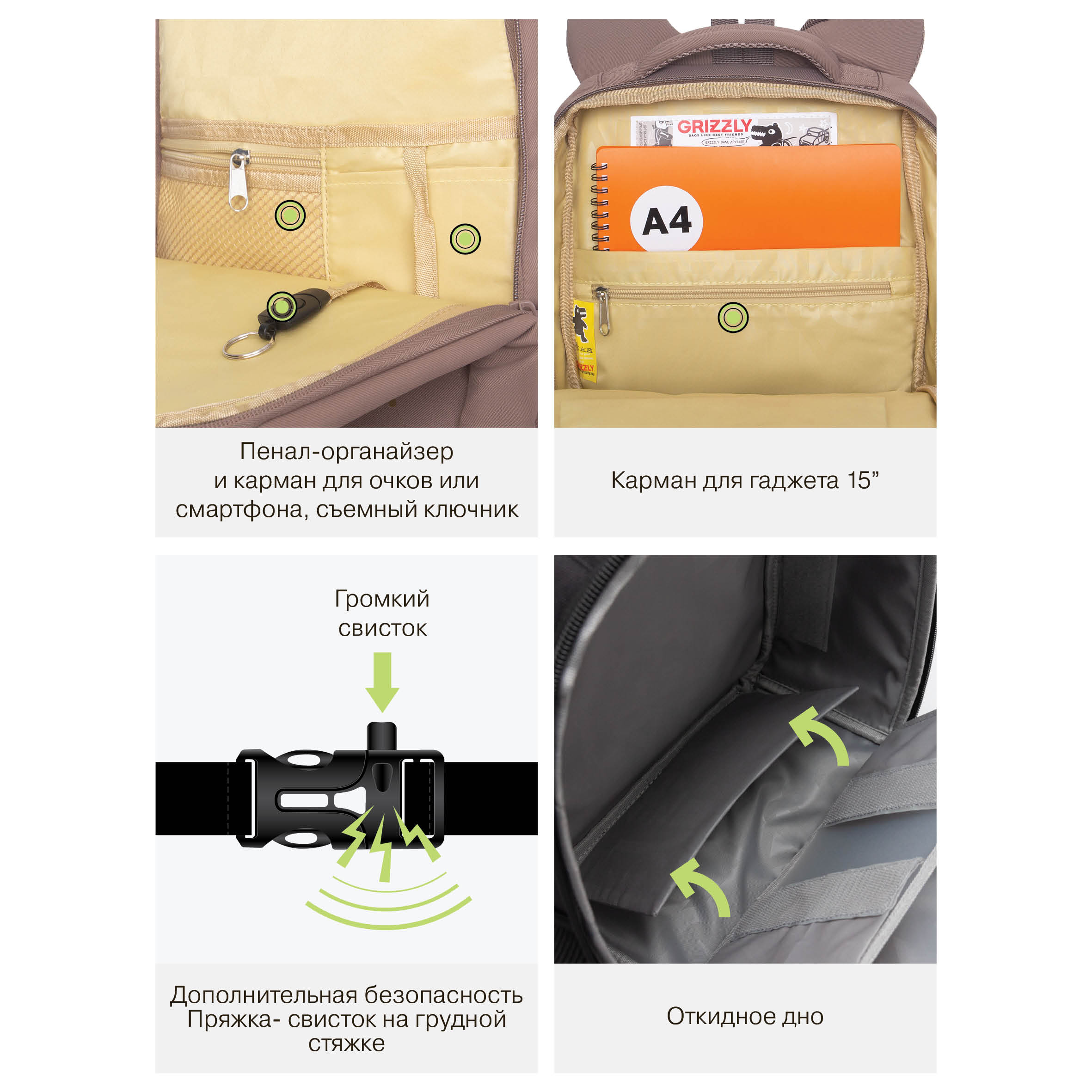 Рюкзак Grizzly для девочки - фото 12