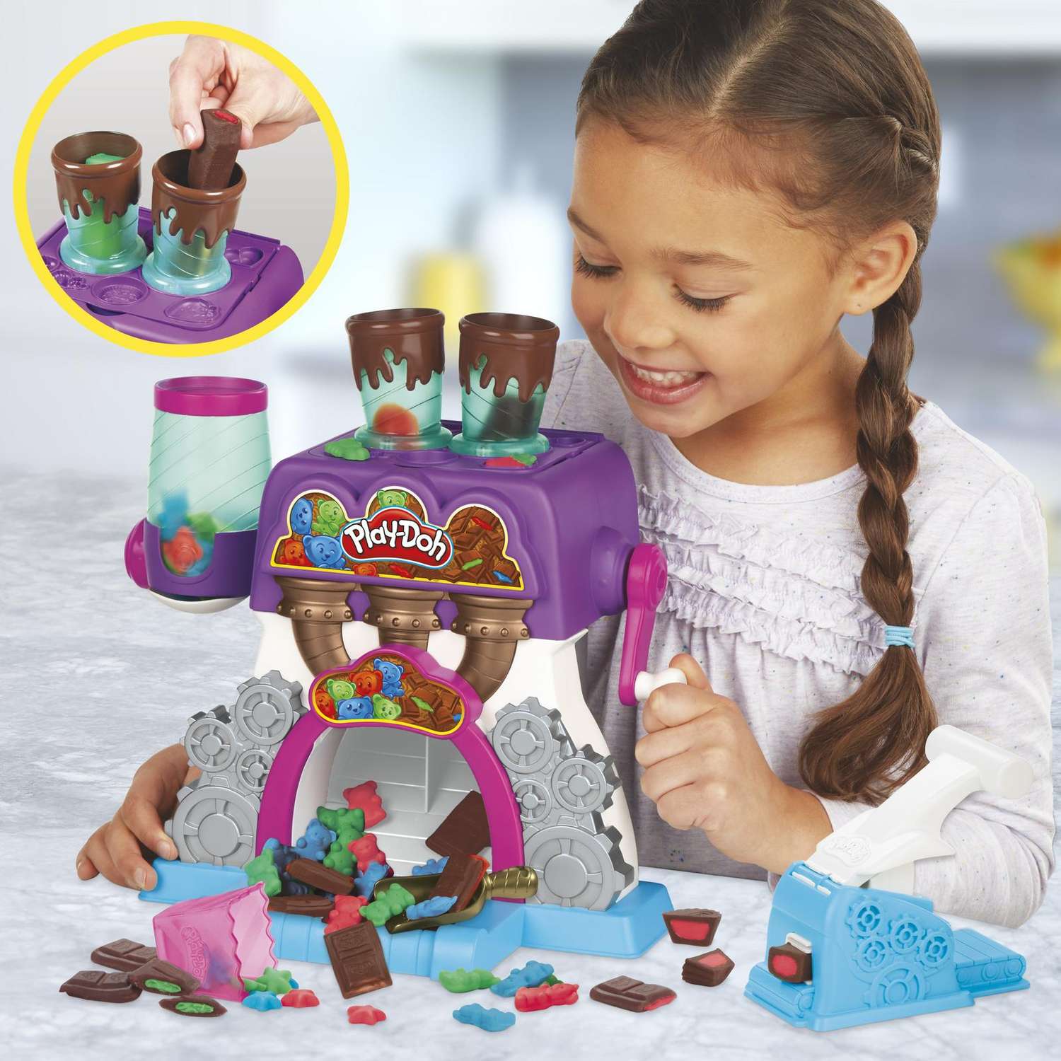 Пластилин Play-Doh Конфетная фабрика - фото 4