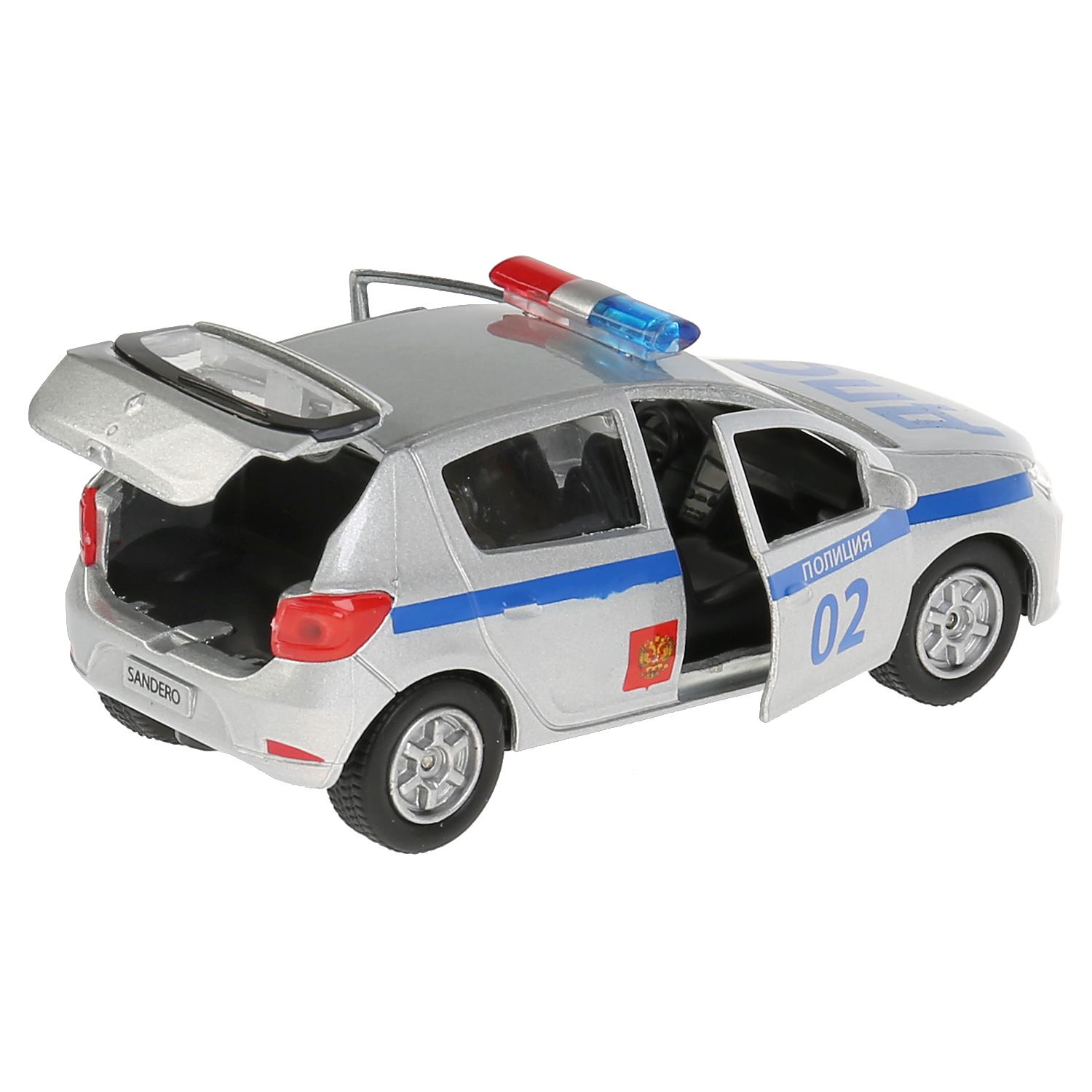 Полицейская машина Технопарк Renault sandero 256371 - фото 5