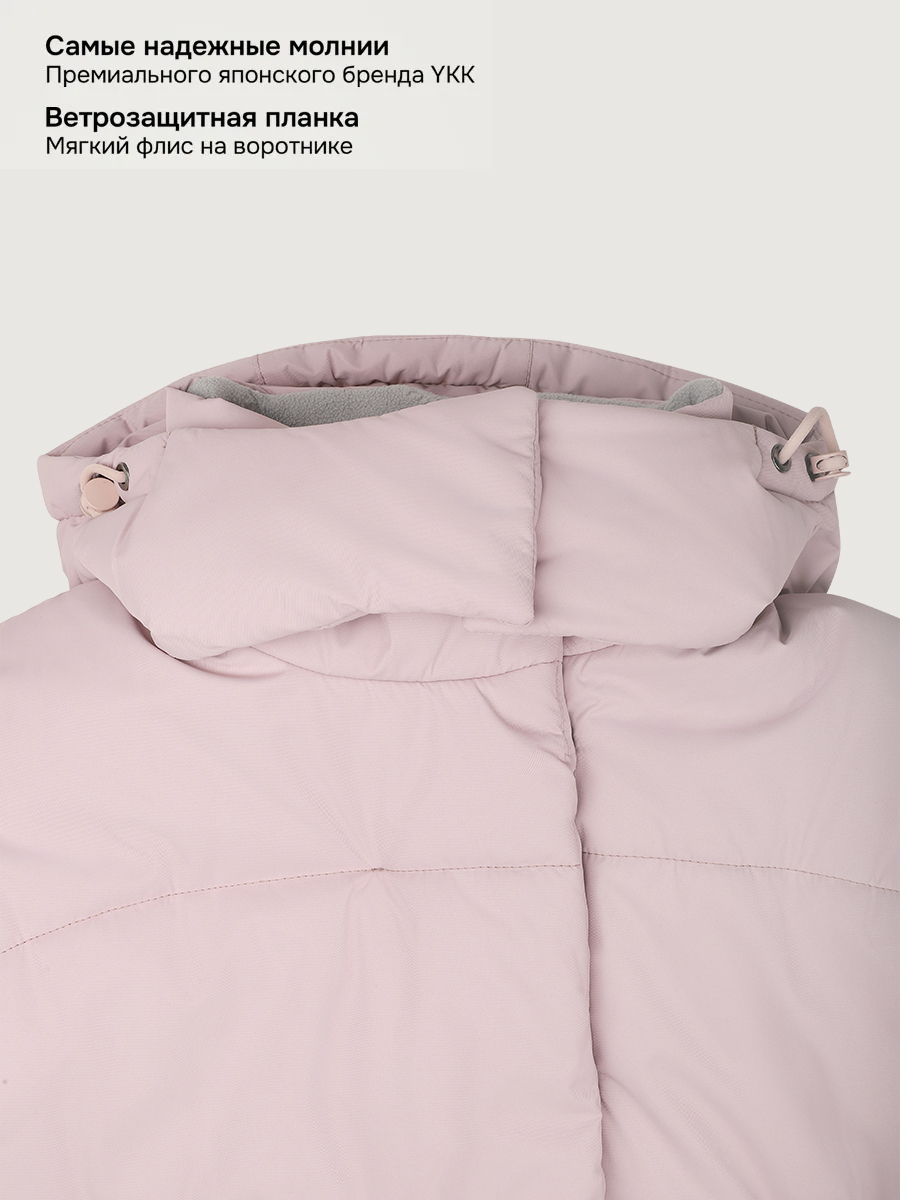 Пальто NIKASTYLE 6з9225 пудра - фото 6