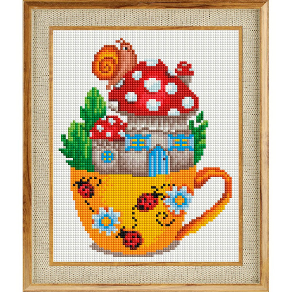 Алмазная мозаика Белоснежка Грибная чашечка - фото 9