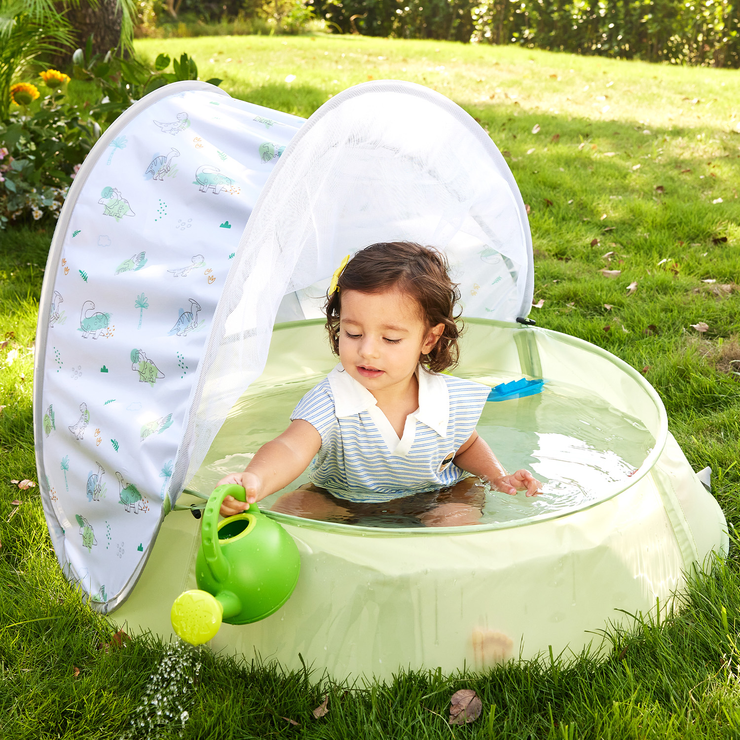 Детский сухой бассейн Hape «‎Пляж» с тентом - фото 3