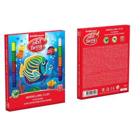 Пластилин ArtBerry 12 цв.