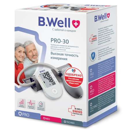 Тонометр B.Well Полуавтоматический PRO-30