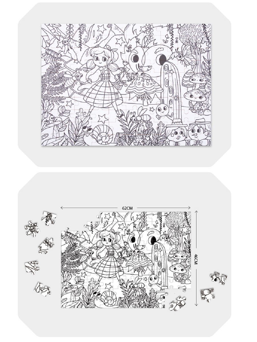 Пазл напольный Tookyland раскраска - фото 7