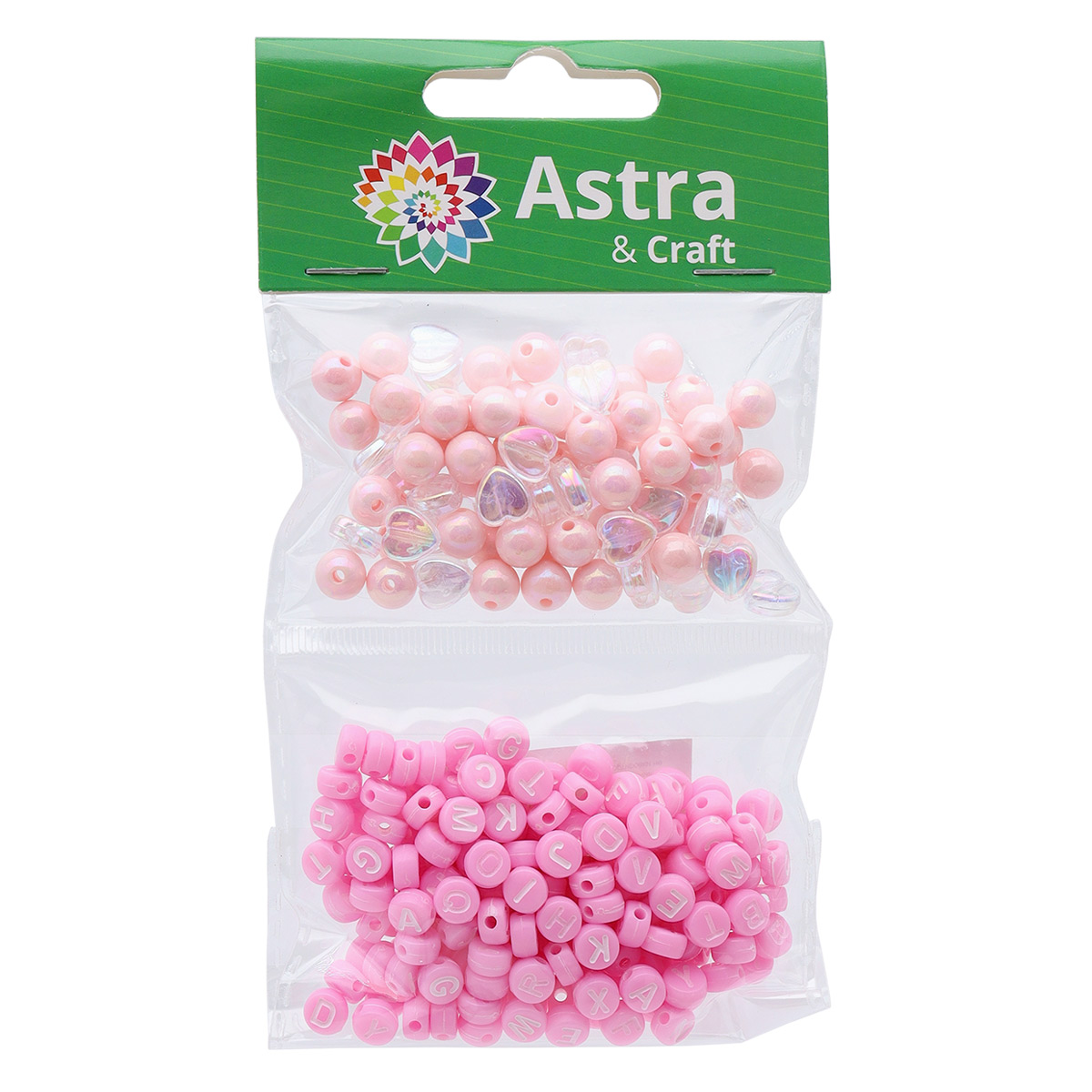 Набор для творчества Astra Craft бусины розовые ассорти 2х20г - фото 6