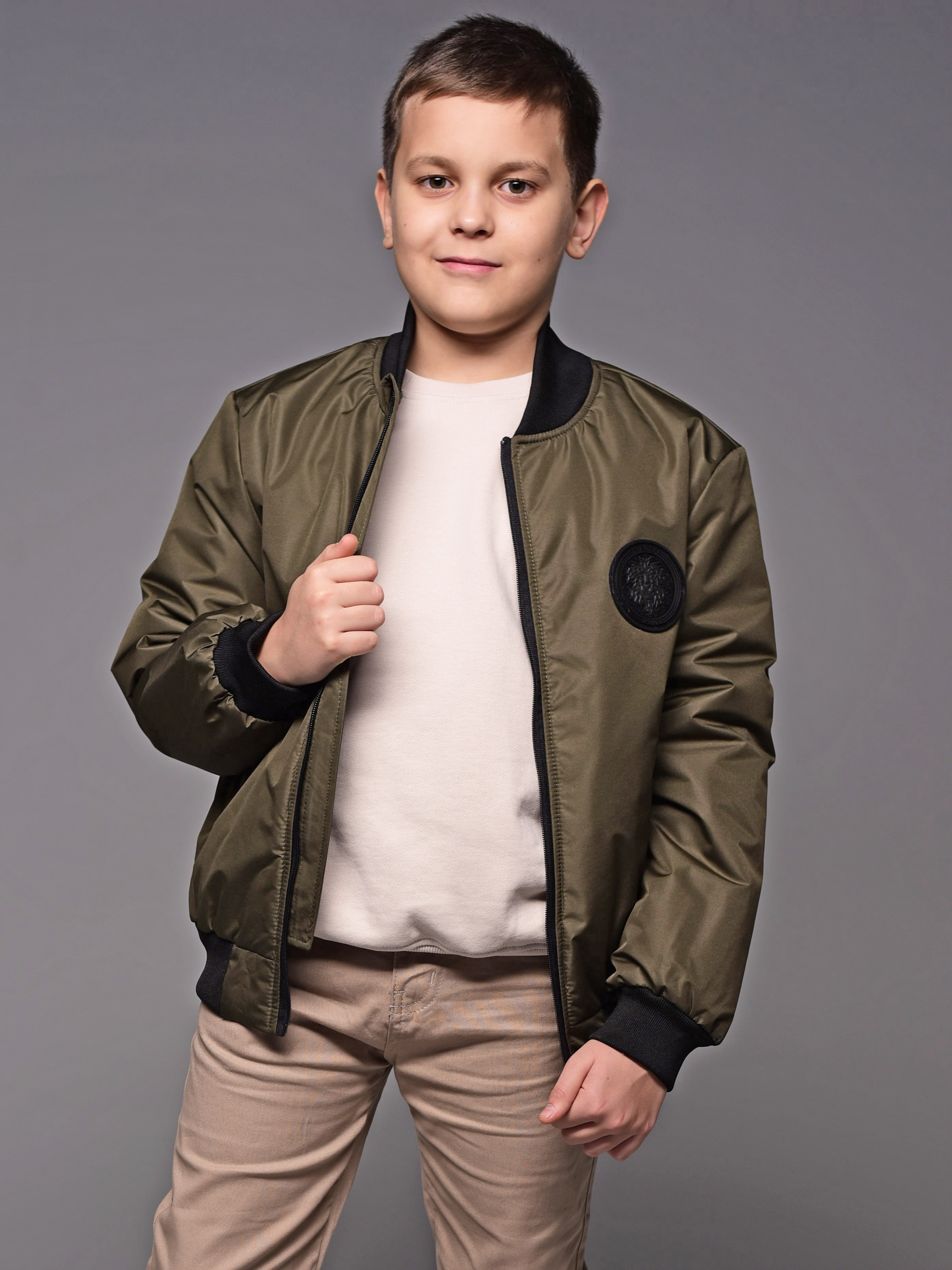 Бомбер Аврора 1039-М/хаки - фото 1