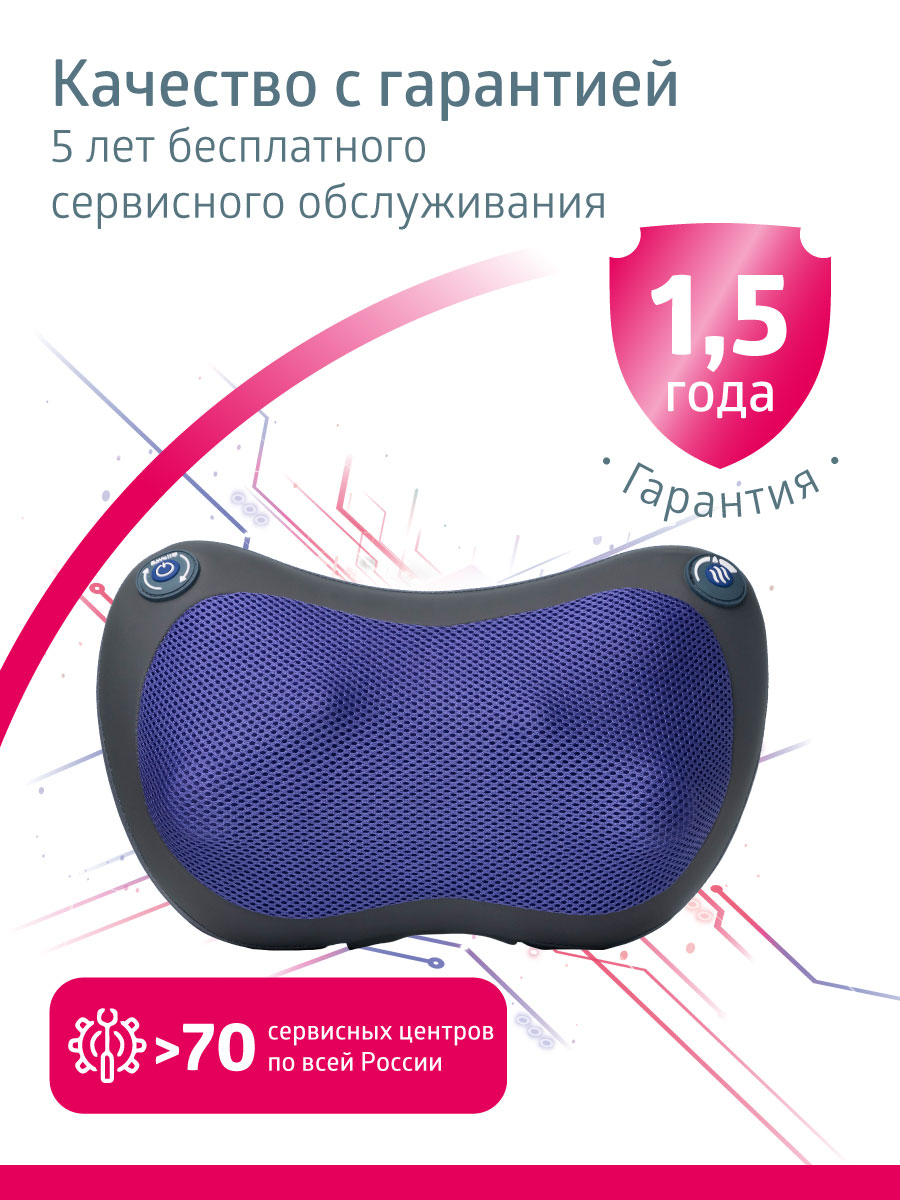 Массажная подушка B.Well MED-420 белый - фото 3