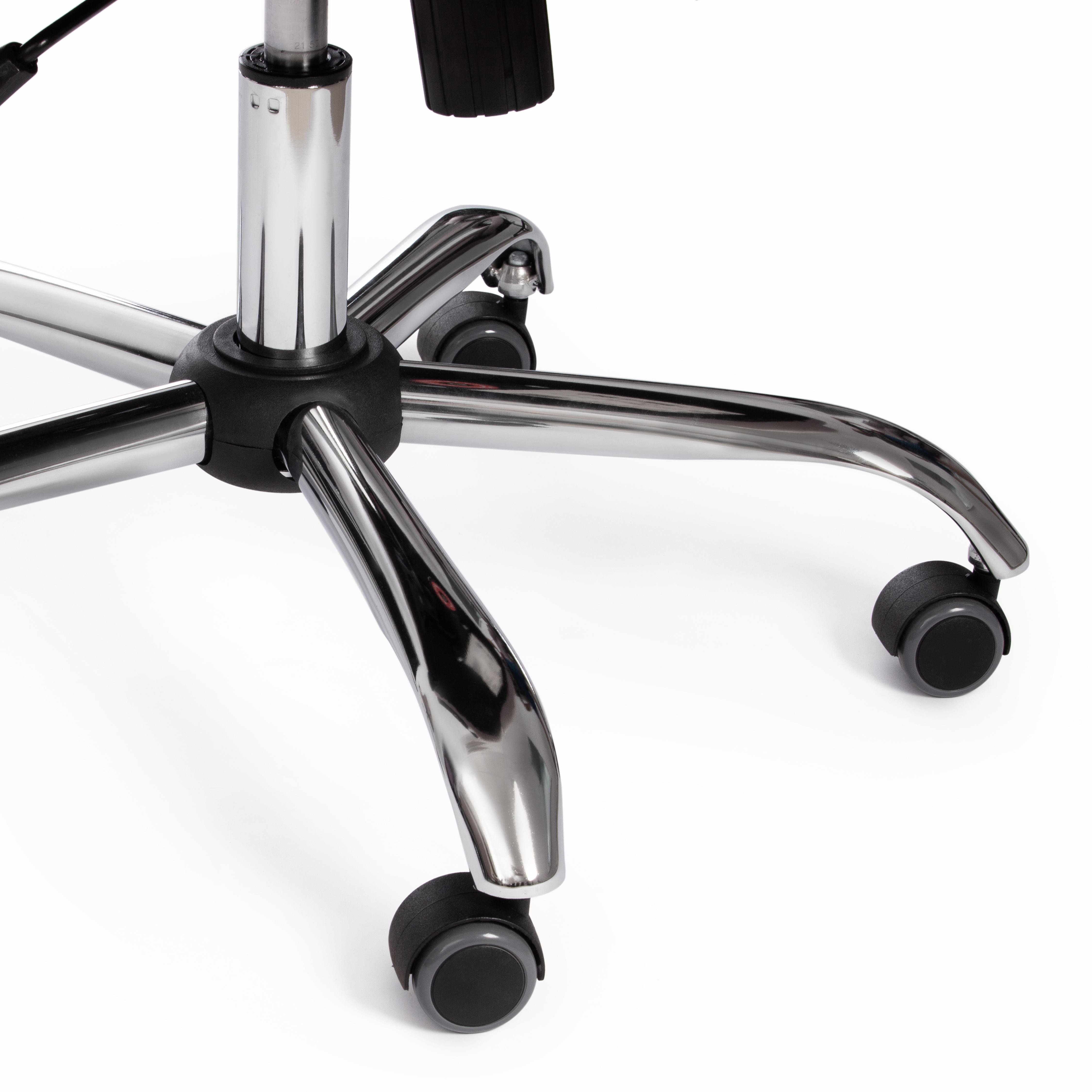 Компьютерное кресло TETCHAIR BERGAMO хром - фото 19