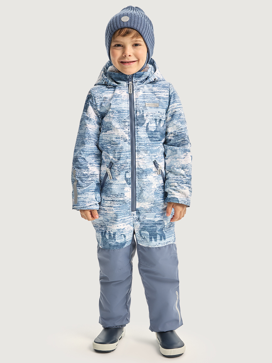 Комбинезон NIKASTYLE 8м1326 деним/серый - фото 1