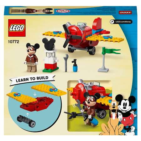 Конструктор LEGO Mickey and Friends Винтовой самолёт Микки блочный